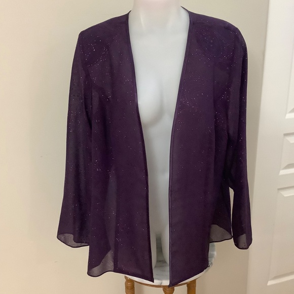 Purple Beautiful shimmery topper L 38-39:bust - Picture 7 of 10